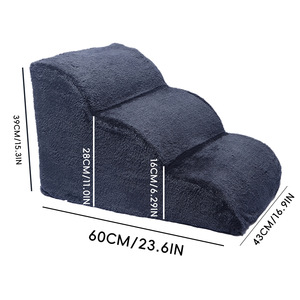 Schattige grote trap en helling voor kleine/ouderhonden - Polyester materiaal, toegang tot de bank - Product Image 6