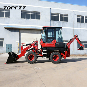 รถตักล้อยางดีเซลคุณภาพสูง TOPFIT สำหรับงานหนัก ขับเคลื่อน 4 ล้อ สีแดง ความจุบุ้งกี๋ 0.6 ลูกบาศก์เมตร ประสิทธิภาพสูง - Product Image 5