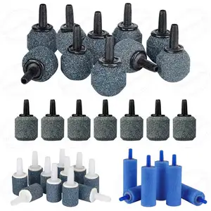 JSTC Aquarium Air Stone Cilindro Bubble Difusor Liberação Ferramenta para Bombas de Ar Pequenos Baldes e Tanques de Peixes