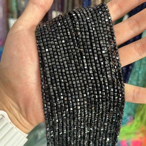 Perles carrées facettées en cristal de quartz violet de 3 mm, perles en pierre précieuse rubis, pierre de guérison pour la fabrication de bijoux DIY, brin complet - Product Image 5