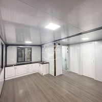 Maison conteneur en acier extensible personnalisée de 20 pieds et 40 pieds avec deux chambres à coucher, design moderne, maison mobile préfabriquée, bâtiment de bureau