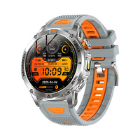 Reloj Inteligente AK93 con Pantalla HD Grande de 1.53'', Linterna LED Roja, Monitor de Ritmo Cardíaco SOS, Reloj Inteligente para Hombre, Novedad 2026