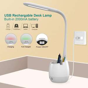 Lâmpada de mesa recarregável com suporte de caneta, luz de mudança de cor, lâmpada de mesa de cabeceira para quarto, quarto - Product Image 5