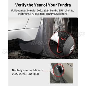 Guardabarros Delanteros y Traseros para Toyota Tundra 2022-2024, Protectores Contra Salpicaduras, Accesorios para Auto - Product Image 3