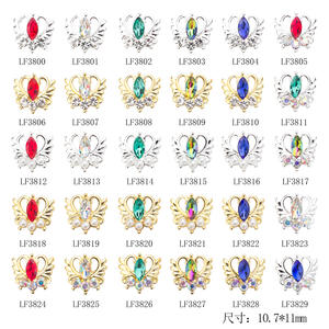 Bijoux en alliage Xuanjia, autocollant 3D en forme de cœur japonais, nouveau style DIY pour les ongles - Product Image 2