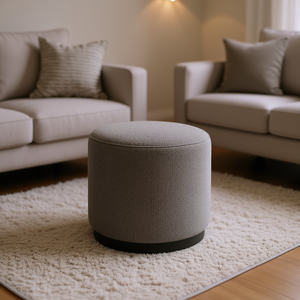 Otomana Ovalada con Tapicería de Terciopelo, Taburete Moderno para Decoración del Hogar, Muebles para Sala de Estar - Product Image 2