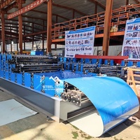 Haute qualité trois couches TR4 R101 et rouleau de feuille de toiture en tuiles émaillées formant la machine pour Columbia