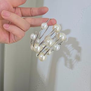 Женский многослойный браслет с имитацией жемчуга - Product Image 6