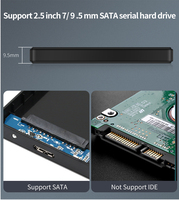 Boîtier externe pour disque dur SATA 2,5 pouces vers USB 3.0, boîtier pour disque dur SSD, sans outil, 5 Gbps UASP, portable pour ordinateur portable PC