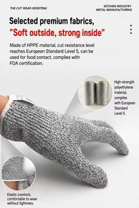 OEM Trustloops <strong>Gardening</strong> <strong>Gloves</strong> Protective <strong>Gloves</strong> Work <strong>Gloves</strong> Level 5 Cut Resistant HPPE Fiberglass Tear Resistant CE Certified - Product Image 4
