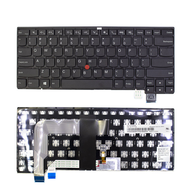 ThinkPad 13 US Layout Backlit Black Laptop Keyboard Replacement 01AV040 01AV000 180 Days Warranty