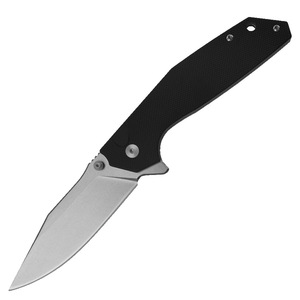 Couteau pliant G10 avec lame D2 en acier Damas à motif, disponible sur Amazon, possibilité d'ajouter un logo - Product Image 2