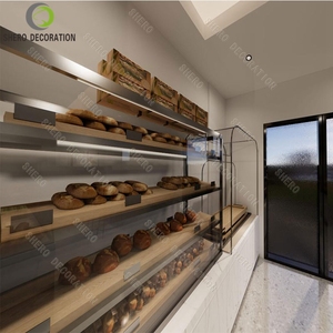 Comptoir <span class=keywords><strong>de</strong></span> confiserie moderne Présentoir design en <span class=keywords><strong>pierre</strong></span> Comptoir <span class=keywords><strong>de</strong></span> bar Vitrine à pain en bois Présentoir design pour pâtisserie - Product Image 2