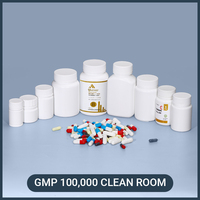 Capsules pharmaceutiques en plastique personnalisées de 20-200ml, contenants de vitamines pour pilules