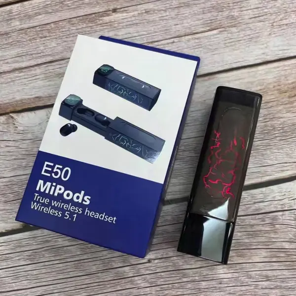 E50 Lipstick Earphone Wireless Headphones TWS Earbuds auriculares Earphones TWS Headset for xiaomi all phone