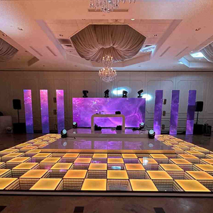 PT White <b>Light</b> <b>Up</b> <b>Mirror</b> Interactive Led Dance Floor For Wedding With Portable Magnetic Panels China Video - Product Image 1