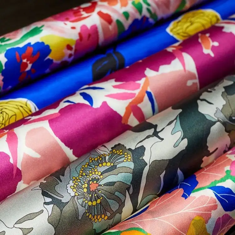 100% cotton colorful floral lightweight poplin london tana lawn liberty fabric custom flower fabric digital printing for garment