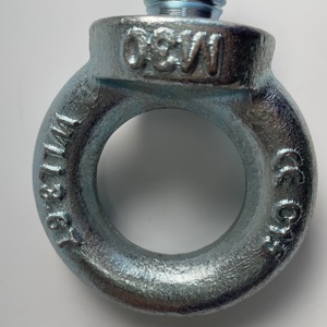 Bullone a Occhio di Sollevamento DIN580 M10-M36 in Acciaio al Carbonio Forgiato di Grado Industriale con Dado Zincato, Standard DIN - Product Image 2