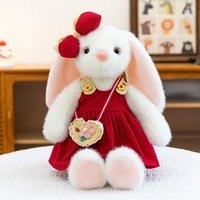 Boneka Kelinci Lucu Lisa, Boneka Plush Lembut dengan Rok, Boneka Tidur Nyaman, Hadiah Promosi Ulang Tahun & Paskah untuk Anak Perempuan