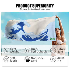 <span class=keywords><strong>Toalla</strong></span> de playa ecológica para niños, bebés, niñas, niños, <span class=keywords><strong>Bluey</strong></span>, microfibra ligera personalizada, toallas de playa personalizadas - Product Image 3