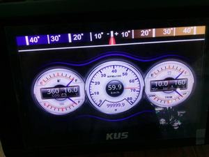 KUS नाव के साथ बहु समारोह गेज नई डिजाइन एलसीडी स्क्रीन गेज पैनल NMEA2000 TFT गेज - Product Image 3