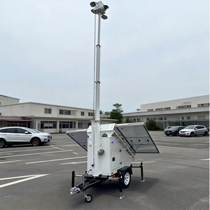 Caméra de sécurité pour chantier sur remorque avec trois panneaux solaires de 400W à vendre - Product Image 6