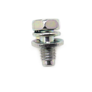 Tornillo hexagonal de acero inoxidable personalizado con cabeza hexagonal y ranura cruzada, tornillo hexagonal plano galvanizado para muebles - Product Image 3