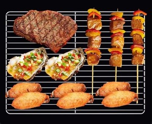 Parrilla Rectangular Resistente de Acero Inoxidable para Barbacoa con Patas, Rejilla de Malla Fina para Hornear y Enfriar al Aire Libre - Product Image 6