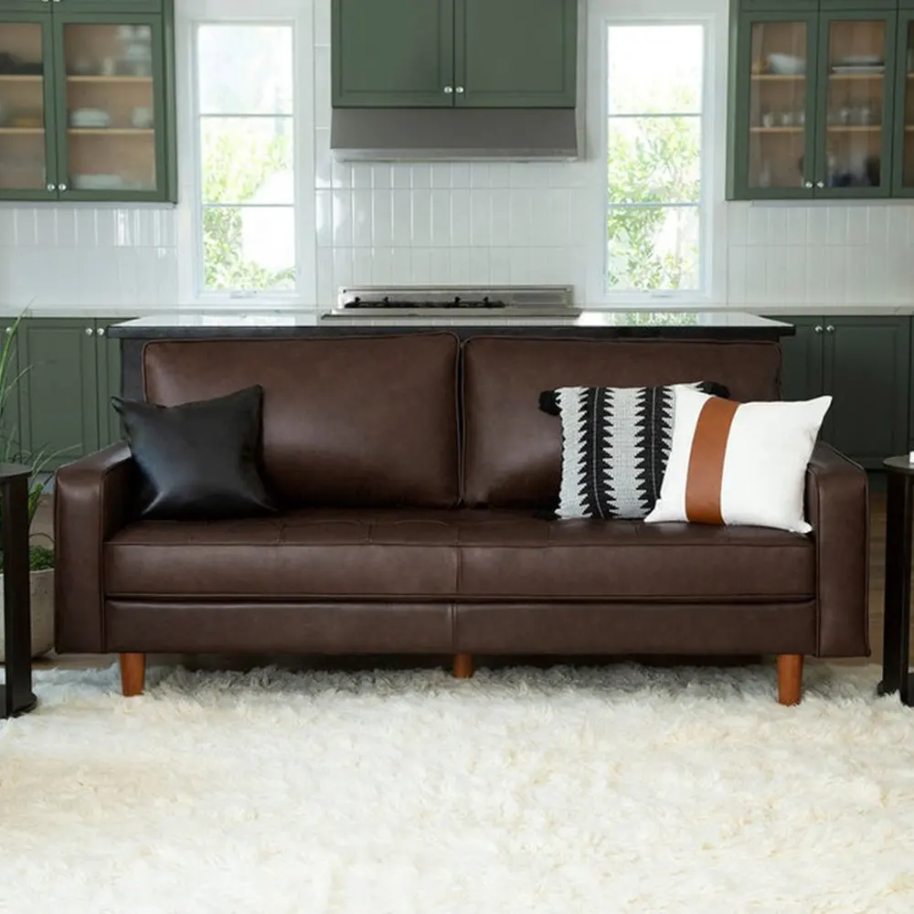 Canapé haut de gamme meubles en cuir tissu texture durable sectionnel 2 1 ensemble de canapés canapé de salon