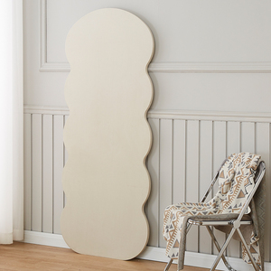<strong>Lean</strong> <strong>Wall</strong> Floor Full Length Wavy <strong>Mirror</strong> Led Light Large Size Floor Standing Wave Fragola Flock Dressing <strong>Mirror</strong> - Product Image 6