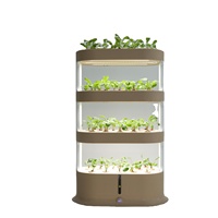Tour hydroponique verticale intérieure de haute qualité 3 couches système de culture domestique à effet de serre Simple pour Microgreens