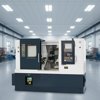 Tour CNC à double banc incliné robuste et automatique 8t/12t avec commande FANUC