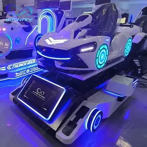 Novo jogo de simulador de condução de máquina Vr para adultos super atraente, jogo de corrida de motor e karting, parque de diversões, chegada