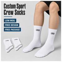 Chaussettes de sport en coton respirantes à séchage rapide, chaussettes de sport rembourrées pour femmes, chaussettes de course, de gym, avec logo personnalisé