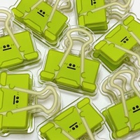 JZ 2026 Nouveautés – Mini pince en acrylique personnalisable pour le tri de tickets de bureau, marque-page, pince à documents en PP acrylique