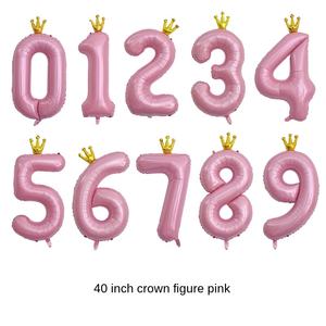 Nuevo Globo de Aluminio Brillante con Forma de Número del 0 al 9 para Decoración de Fiestas de Cumpleaños, Bodas, Navidad, Halloween, <span class=keywords><strong>40</strong></span> Pulgadas - Product Image 3