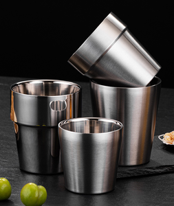 Tazza Impilabile in Acciaio Inox SUS304, Oro e Argento, Multi-Capacità, per Birra e Caffè, Ideale per Ristoranti, Bar, Campeggio e Attività all'Aperto - Product Image 4