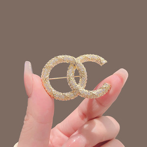 2025 nuevo diseño Pin de Metal broche de hoja de cristal broches de boda para mujer para broches decorativos - Product Image 6