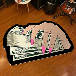Hypebeast, alfombra moderna para bolsa de dinero, alfombra de dólar con diseño, alfombra acrílica, Alfombra de felpa para dormitorio infantil, alfombra esponjosa para guardarropa - Product Image 6