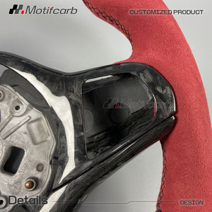 for BMW 2017-2024 G-Series G20 G21 G30 X3 X5 G01 G02 G05 F90 G29 Customized Black Forged Carbon Fiber LED Steering Wheel - Product Image 4