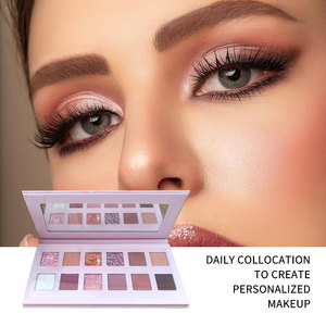 Haute Pigment Faites votre propre palette de <span class=keywords><strong>fard</strong></span> <span class=keywords><strong>à</strong></span> paupières Palette de <span class=keywords><strong>fard</strong></span> <span class=keywords><strong>à</strong></span> paupières multicolore de maquillage de 12 couleurs - Product Image 1