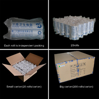 Rouleau de film HDPE recyclable à usage unique pour les sièges de toilette hygiéniques automatiques NAVISANI, fournisseur de film sanitaire