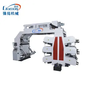 QIANGTUO Belt driving YTB- A type plastic bags flexo printing machine/flexographic printers 6 colors