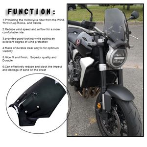 Parabrisas para Honda CB1000R 2018 2019 2020 2021 CB650R, Deflector de Viento con Soporte, Accesorios para <span class=keywords><strong>CB</strong></span> <span class=keywords><strong>650</strong></span> 1000 <span class=keywords><strong>R</strong></span> - Product Image 5
