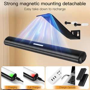 Lámpara de Pared <span class=keywords><strong>LED</strong></span> Regulable de 30/40 cm, Luz de Espejo para <span class=keywords><strong>Baño</strong></span>, Recargable, para Pared/Gabinete, con Control Remoto, Luces para Cuadros, Inalámbrica - Product Image 3
