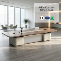 Bureau de réunion épaissi simple moderne pour salle de bureau Mobilier de bureau commercial