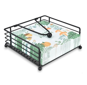 ที่ใส่กระดาษเช็ดปากสำหรับโต๊ะและห้องครัว ที่ใส่กระดาษเช็ดปากแบบแบนทันสมัยสำหรับใช้ในบ้านและรับประทานอาหารกลางแจ้ง ที่ใส่กระดาษเช็ดปากแบบมีแขนถ่วงน้ำหนัก - Product Image 1