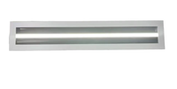 Diffuseur linéaire en aluminium à 2/3 fentes avec éclairage LED pour système CVC