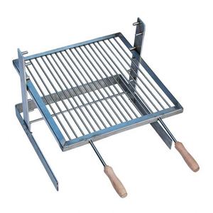 Parrilla rectangular de hierro fundido para parrilla de carbón, hornillo personalizado para pollo con brocheta giratoria - Product Image 5