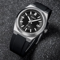 Concevez votre propre montre-bracelet en or pour homme, montre personnalisée en acier inoxydable avec logo, montre mécanique automatique pour homme